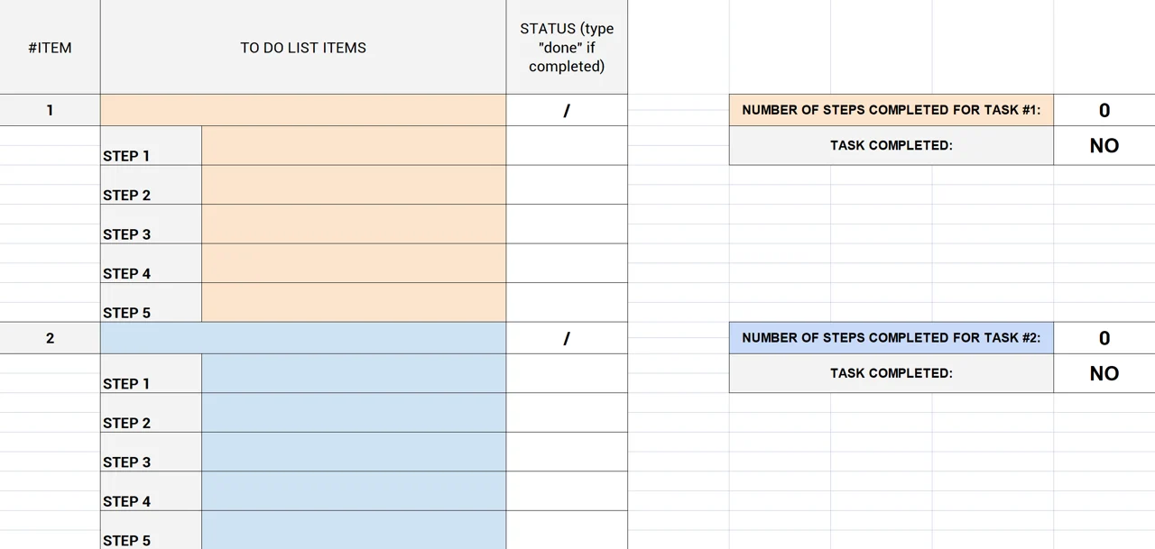 To-Do List Excel Template
