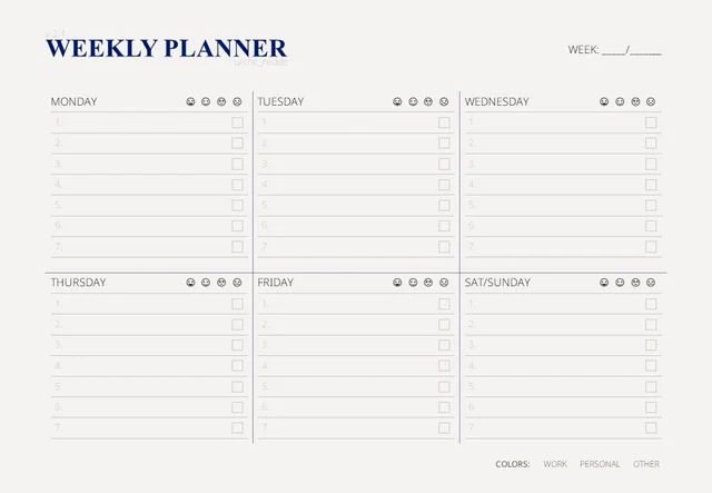 weekend planner