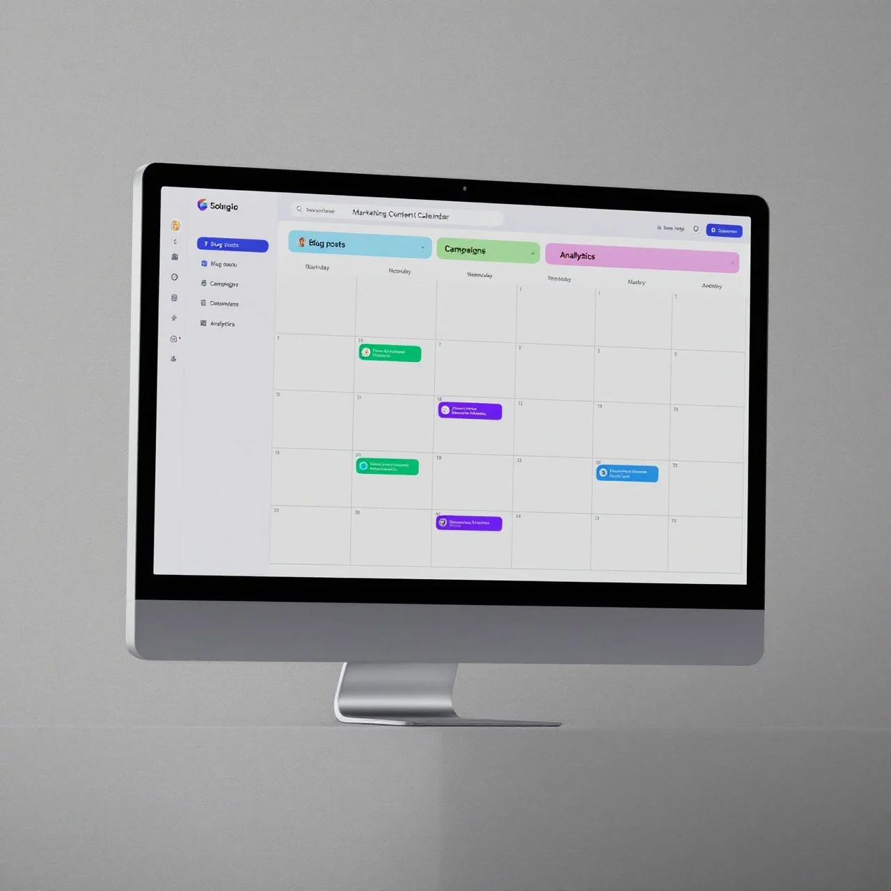 marketing content calendar