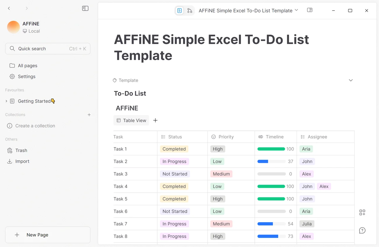 To do List Template