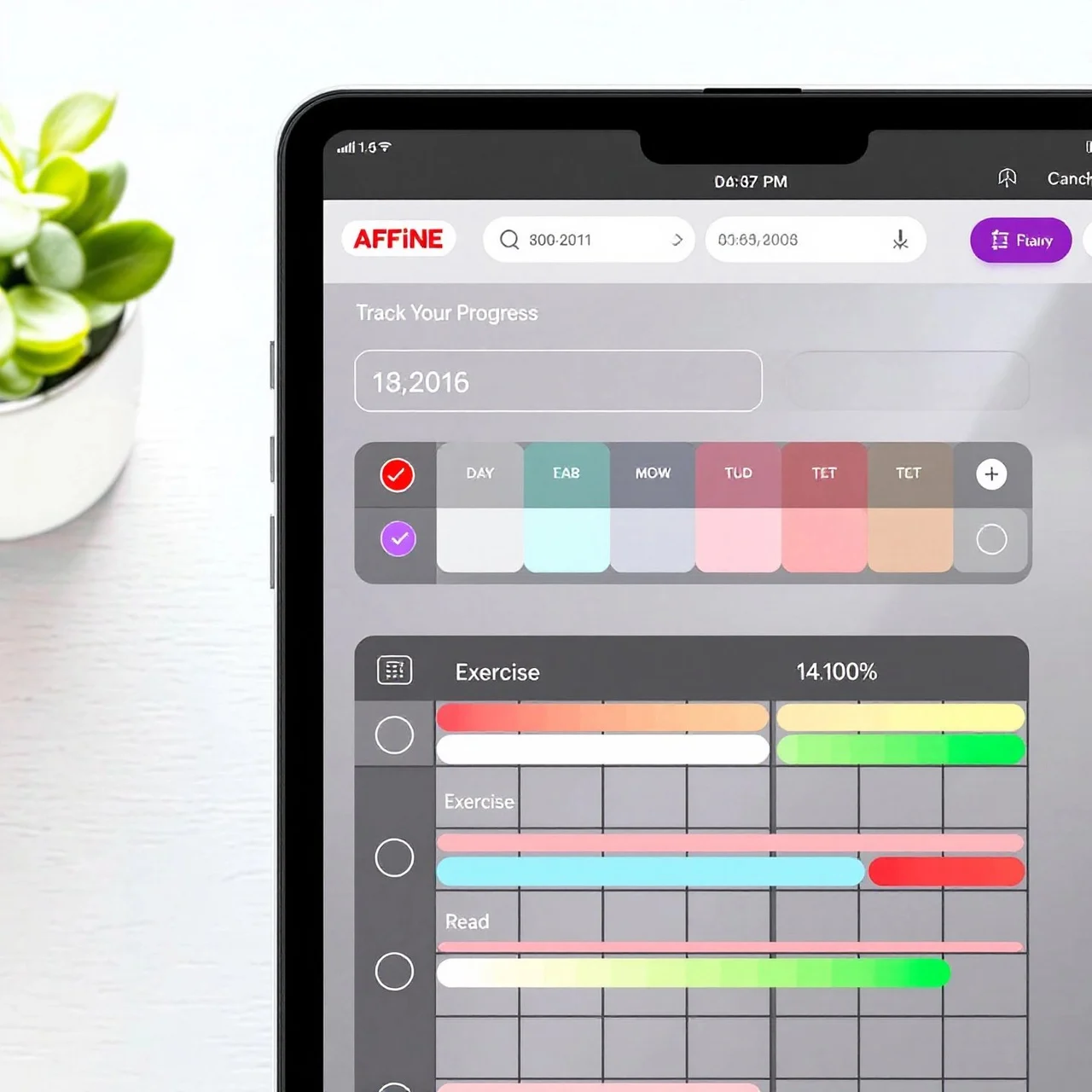 habit tracker template